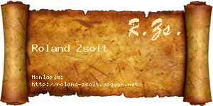 Roland Zsolt névjegykártya
